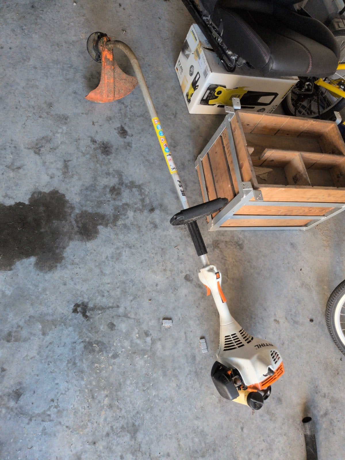 fs 38 Stihl, Ophalen, Gebruikt