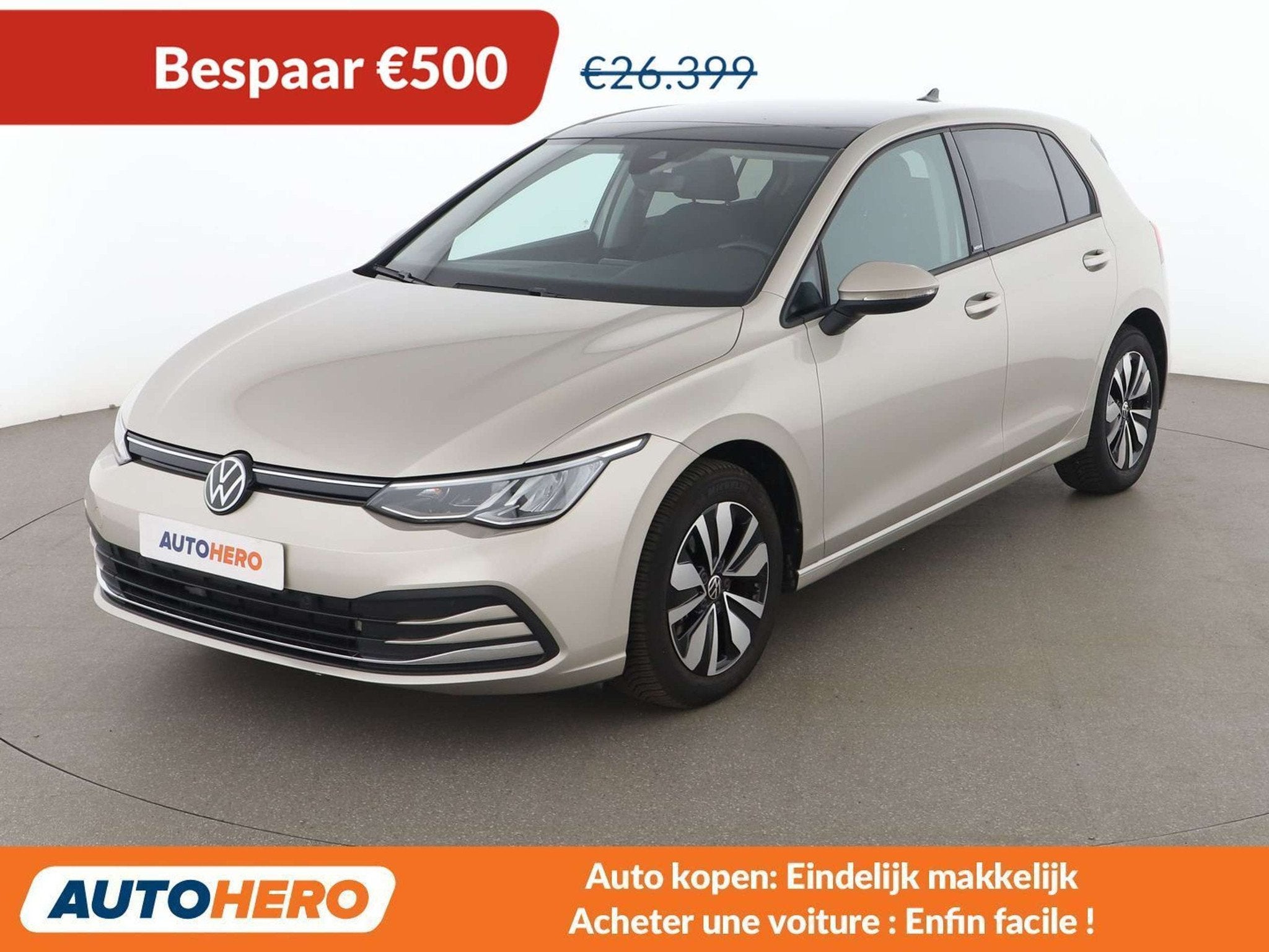 Volkswagen Golf 2.0 TDI Move (bj 2024, automaat), 1441 kg, Stof, Gebruikt, Beige
