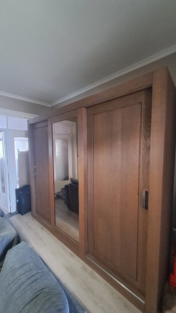 Modern robuuste eiken slaapkamer, Huis en Inrichting, Slaapkamer | Complete slaapkamers, Ophalen, Zo goed als nieuw