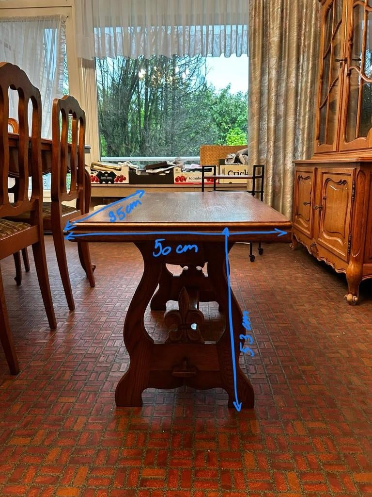 Houten salontafel, Huis en Inrichting, Ophalen, 50 tot 100 cm, 50 tot 75 cm, Klassiek