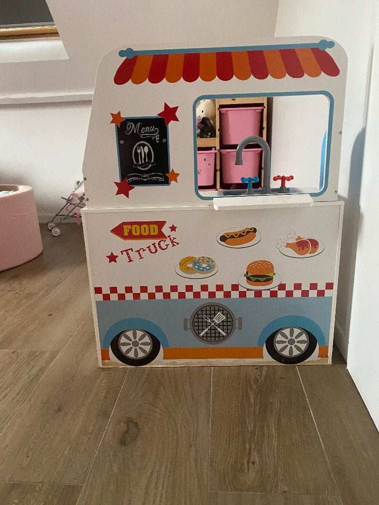 Speelgoedfoodtruck, Ophalen, Gebruikt