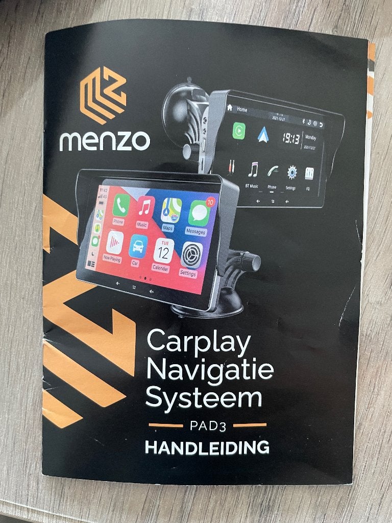 Menzo Carplay of androidauto scherm 7”, Auto diversen, Autoradio's, Ophalen of Verzenden, Gebruikt