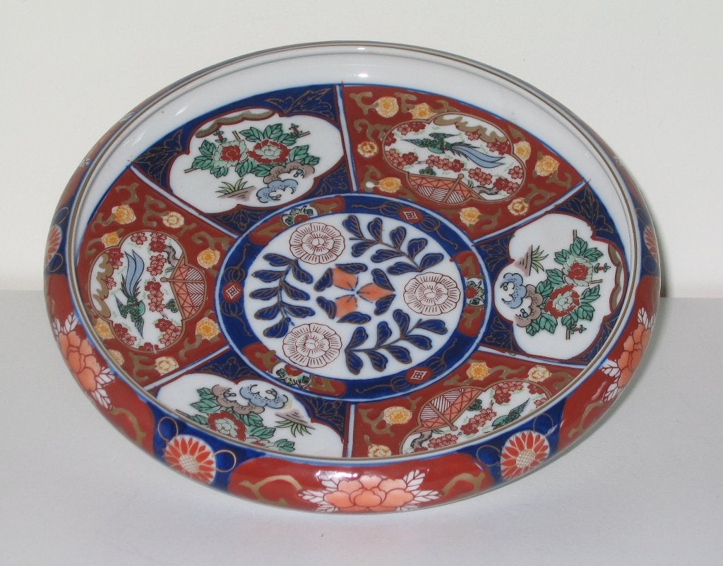 Japans Imari porseleinen bord  -  1010, Antiek en Kunst, Ophalen, Textiel, Japan, Meerkleurig