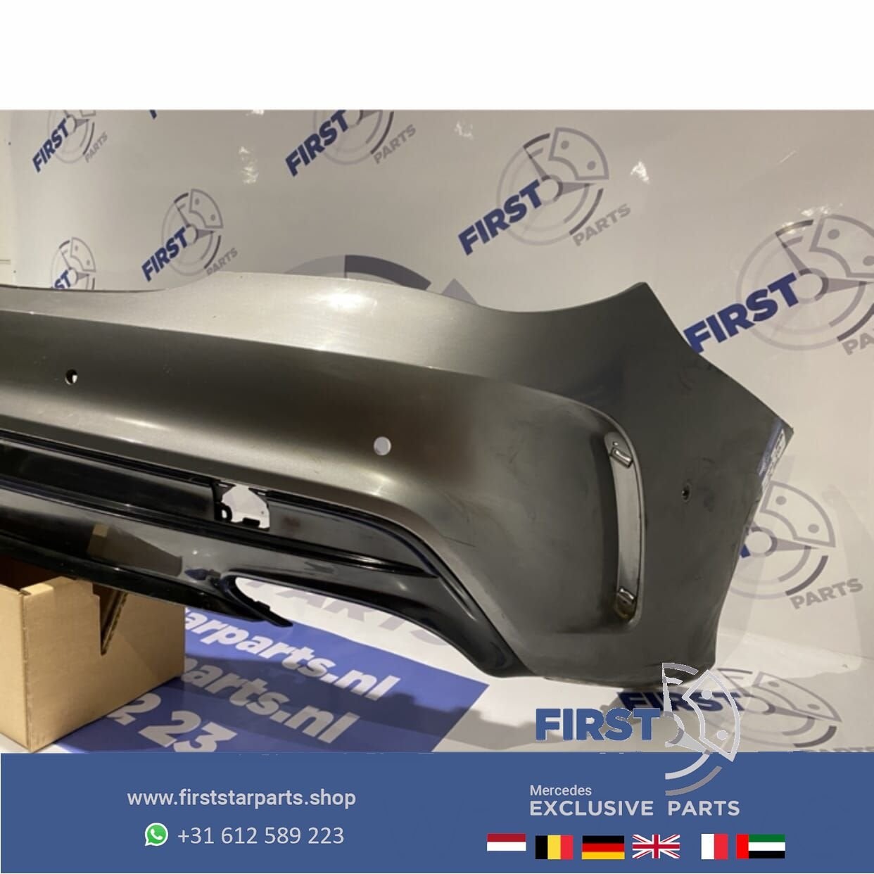 W117 C117 CLA FACELIFT AMG ACHTERBUMPER GRIJS origineel Merc, Arrière, Utilisé, -, -