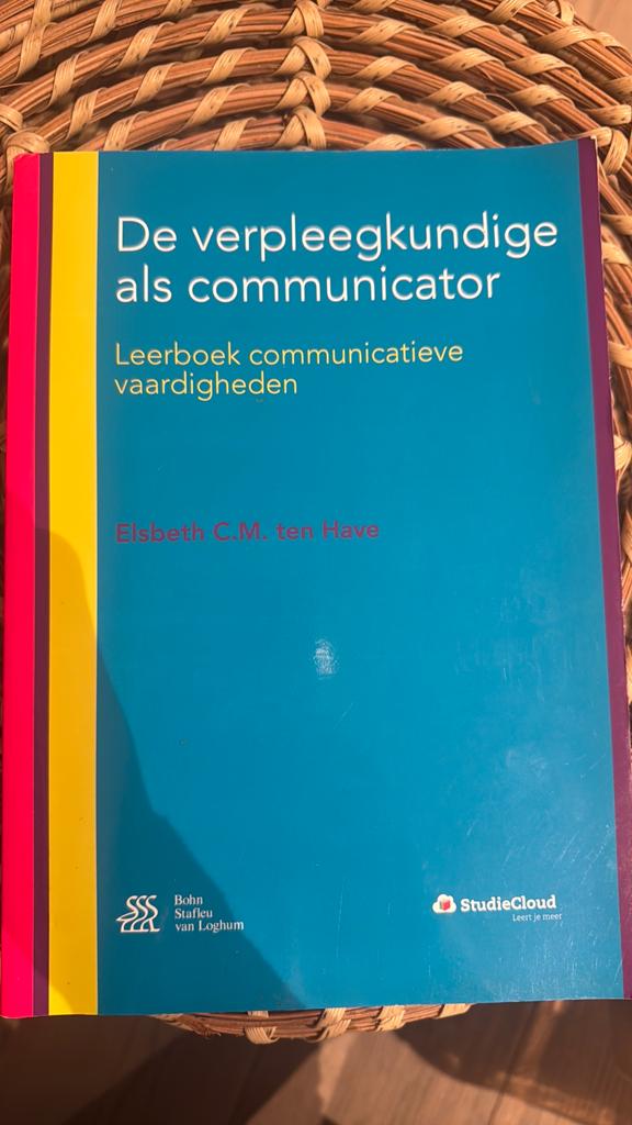 E.C.M. ten Have - De verpleegkundige als communicator, Boeken, Ophalen, E.C.M. ten Have