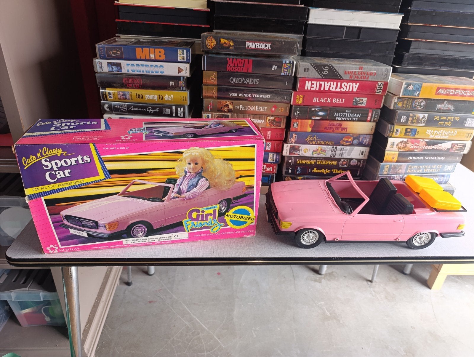 Vintage Barbie spin-off Mercedes met doos, Enlèvement ou Envoi