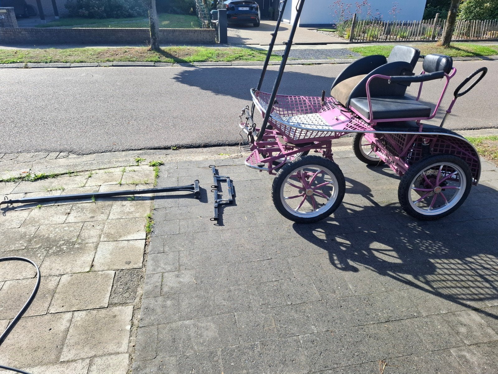 Koets 21inch (Shetlander), Utilisé, Calèche marathon, Poney