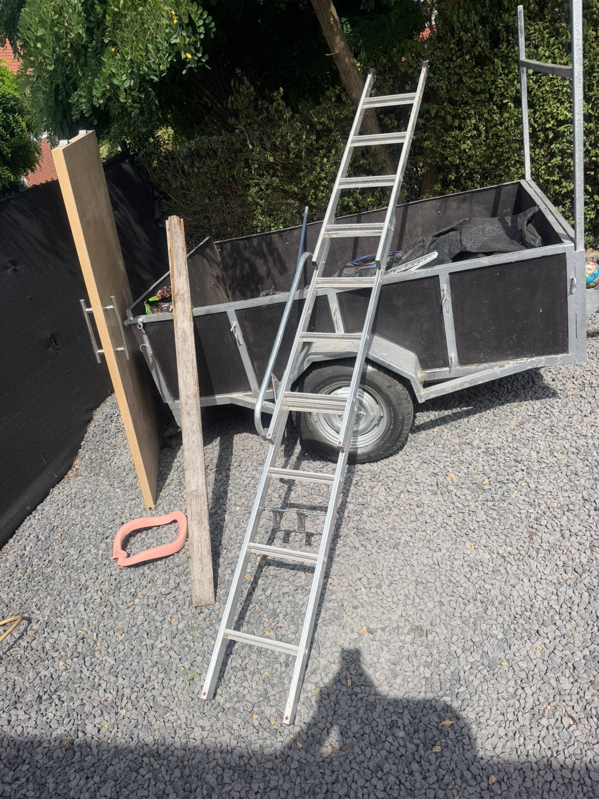 Ladder 3m15 zolder, Doe-het-zelf en Bouw, Ladders en Trappen, Ophalen of Verzenden, Zo goed als nieuw