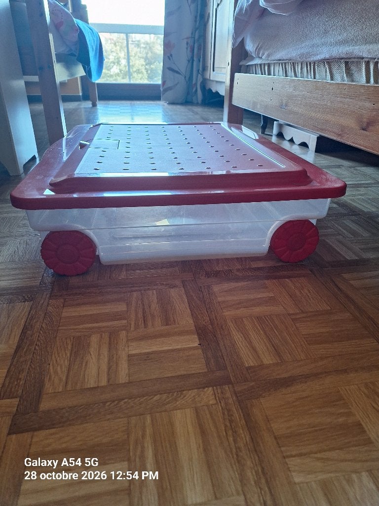 Kunststof container met wielen, Ophalen, Gebruikt, 40 tot 60 cm, 75 tot 100 cm