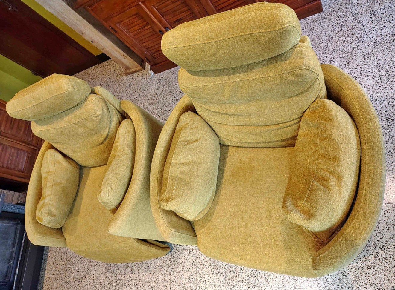2 fauteuils relax électriques pivotants et à bascule, Maison & Meubles, Enlèvement, Utilisé