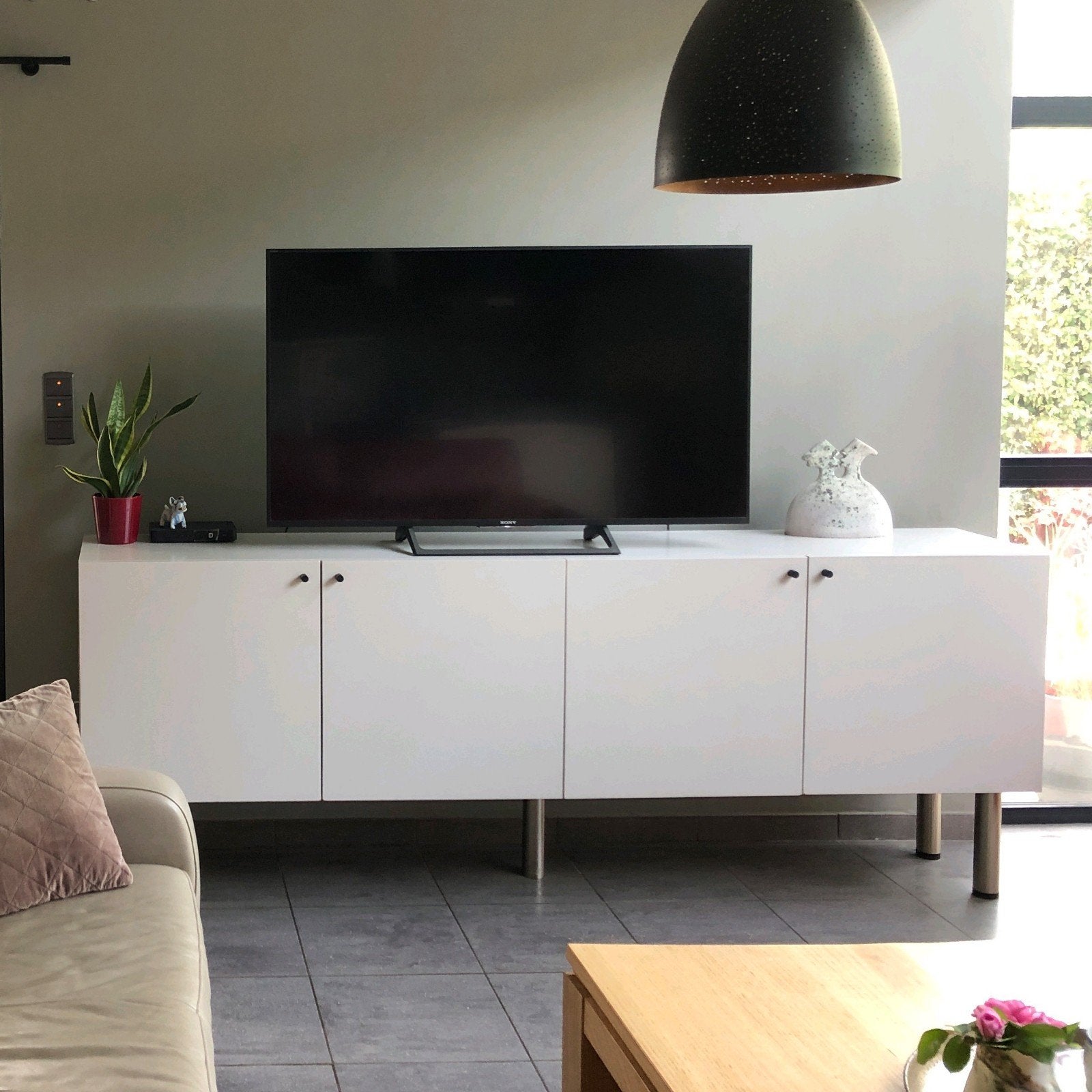 Dressoir in mdf, Ophalen, Strak, Gebruikt, 200 cm of meer