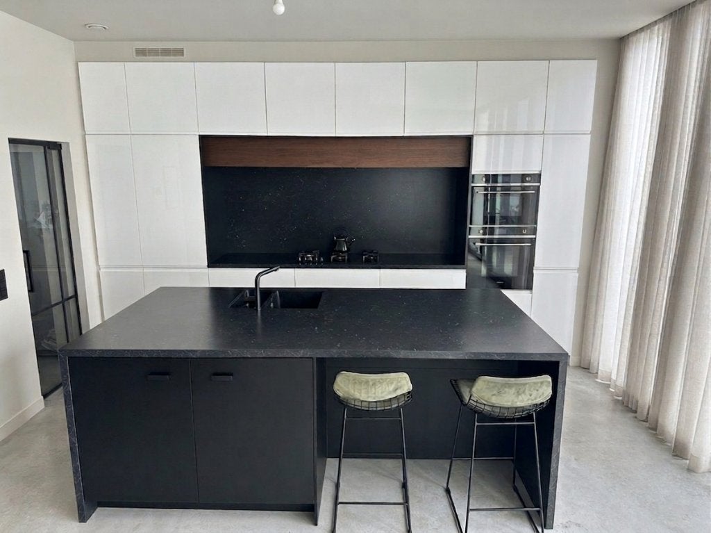 Cuisine avec appareils électroménagers +  HK Living chaises, Sans poignée, Enlèvement, Utilisé, Autres types