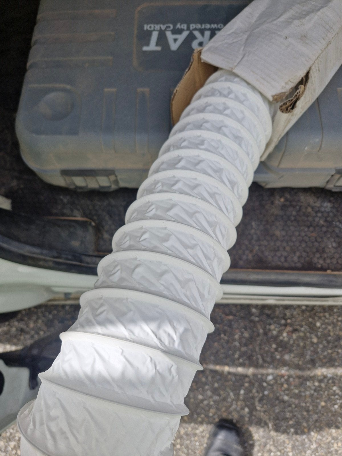 Witte flexibele ventilatiebuis 10cm diameter, Doe-het-zelf en Bouw, Ophalen