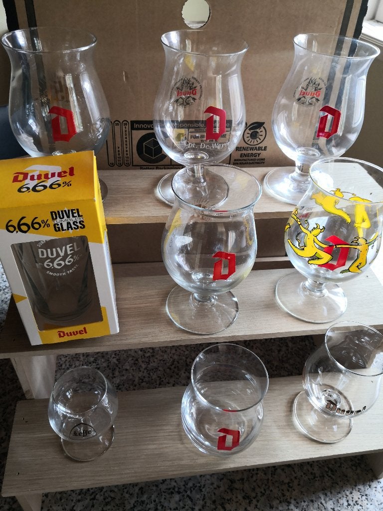 Diverse Duvel en Leffe glazen uit te kiezen, Verzamelen, Ophalen