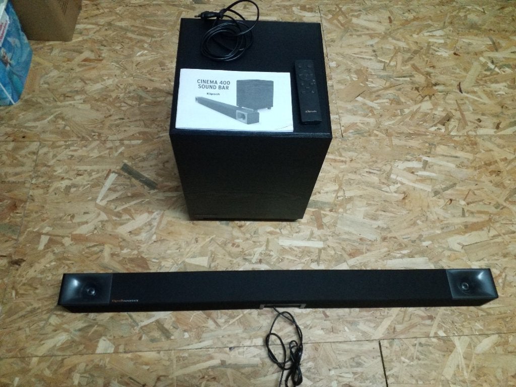 Luidsprekerboxen cinema 400 soundbar klipsch, Speakerset, Zo goed als nieuw, Afstandsbediening, Ophalen