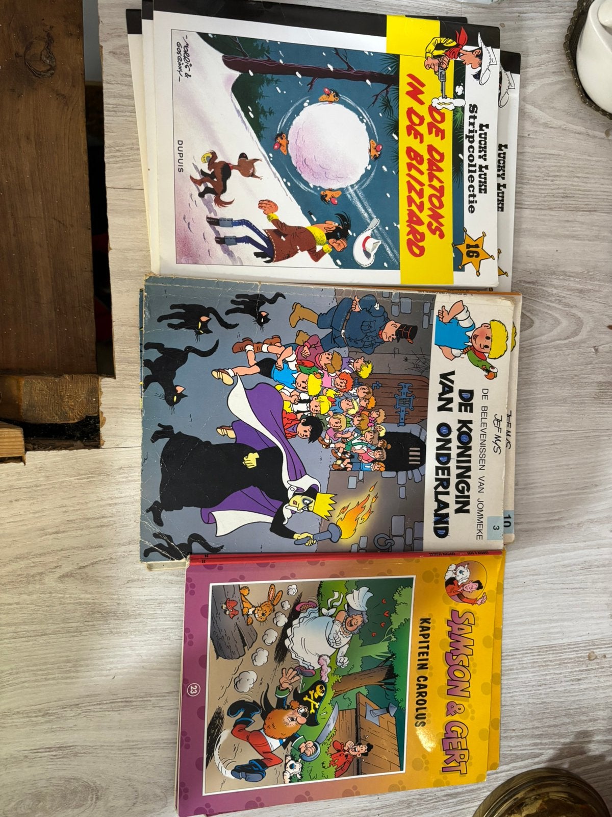 Jommeke, Samson en Gert, Lucky Luc, Boeken, Meerdere comics, Ophalen, Gelezen, Europa