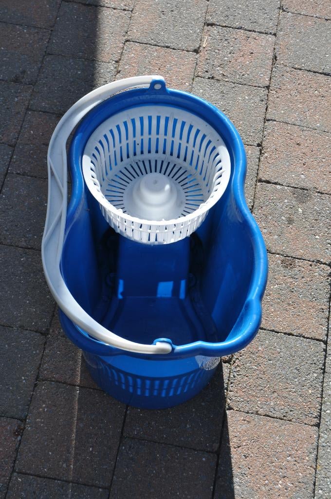 Blauwe pedaalemmer, Ophalen, Gebruikt, Kunststof, Met pedaal