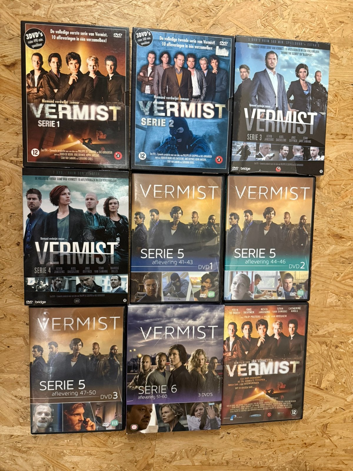 Vlaamse serie vermist seizoen 1-6 + de film, Cd's en Dvd's, Ophalen of Verzenden