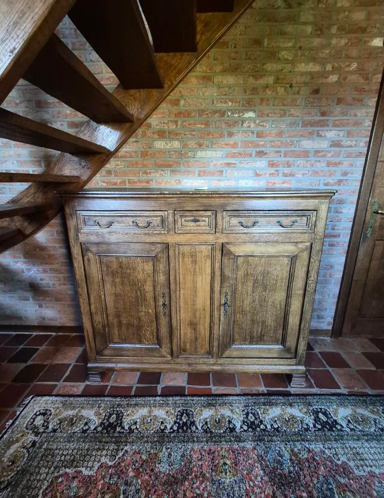 Massief eiken kast, Antiek en Kunst, Ophalen