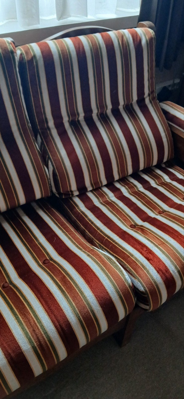 zetels met vintage bekleding, Ophalen, Gebruikt, Vierpersoons of meer