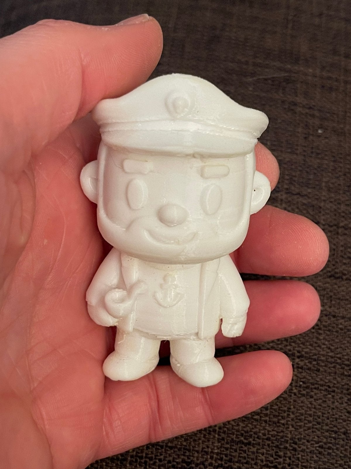 Kuifje Tim: figuur in „chibi” -stijl (Haddock), Ophalen of Verzenden, Kuifje, Zo goed als nieuw, Overige typen