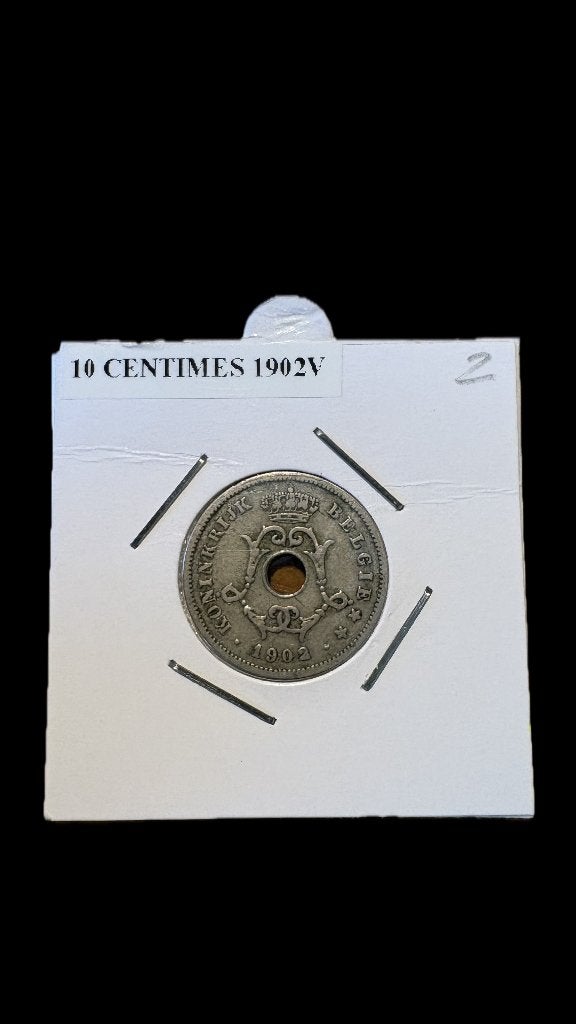 LEOPOLD II: 10 cent 1902V, Postzegels en Munten, Ophalen of Verzenden