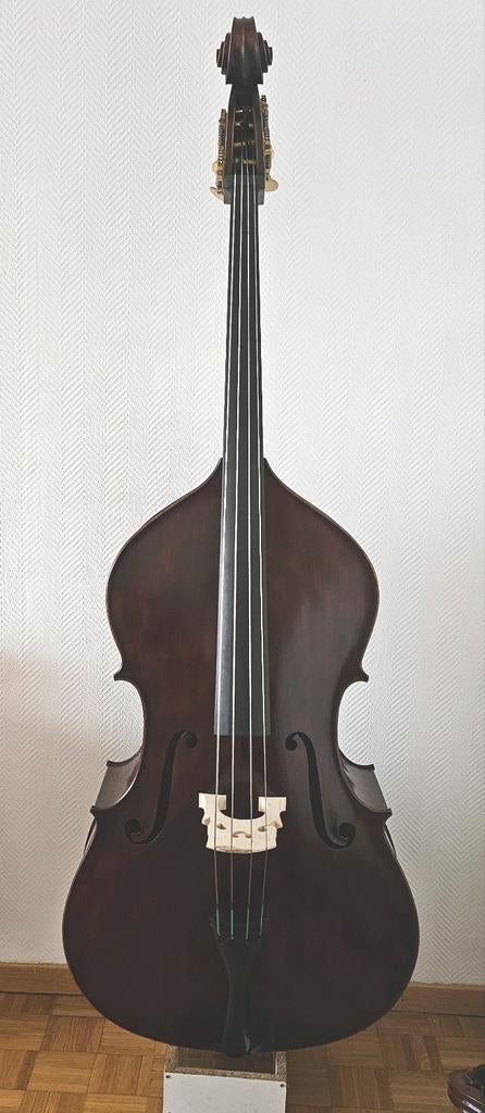 Massieve contrabas te koop Unieke gelegenheid!, Muziek en Instrumenten, Ophalen of Verzenden