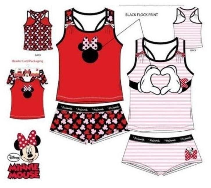 Minnie Mouse Ondergoed (1 set) Roze - Maat 140/152, Kinderen en Baby's, Nacht- of Onderkleding, Meisje, Minnie Mouse, Nieuw