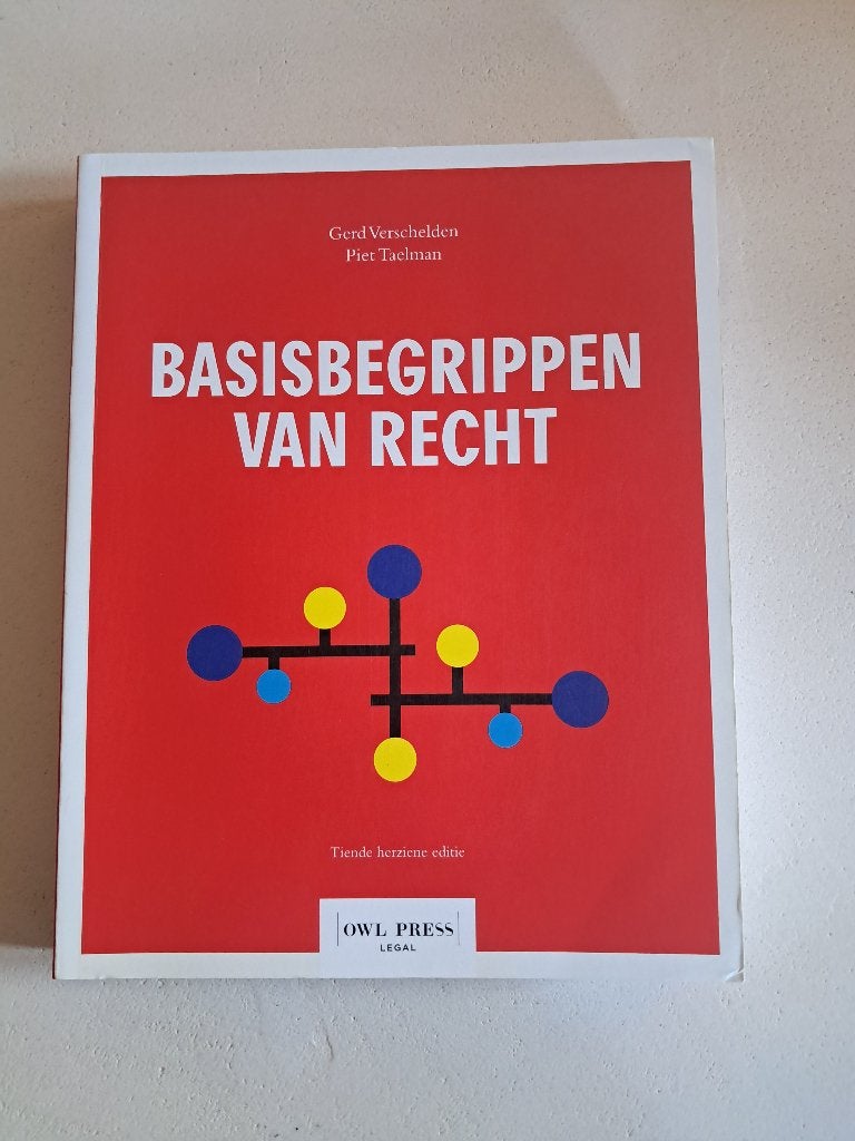 Handboek - Basisbegrippen van recht (rechtspraktijk), Boeken, Studieboeken en Cursussen, Zo goed als nieuw, Hogeschool, Ophalen of Verzenden