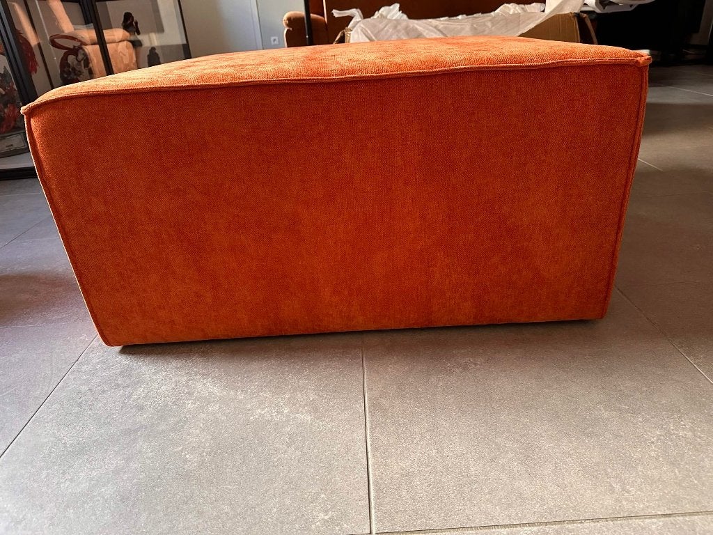 Oranje poef/zitbank Nieuw, Ophalen, Nieuw