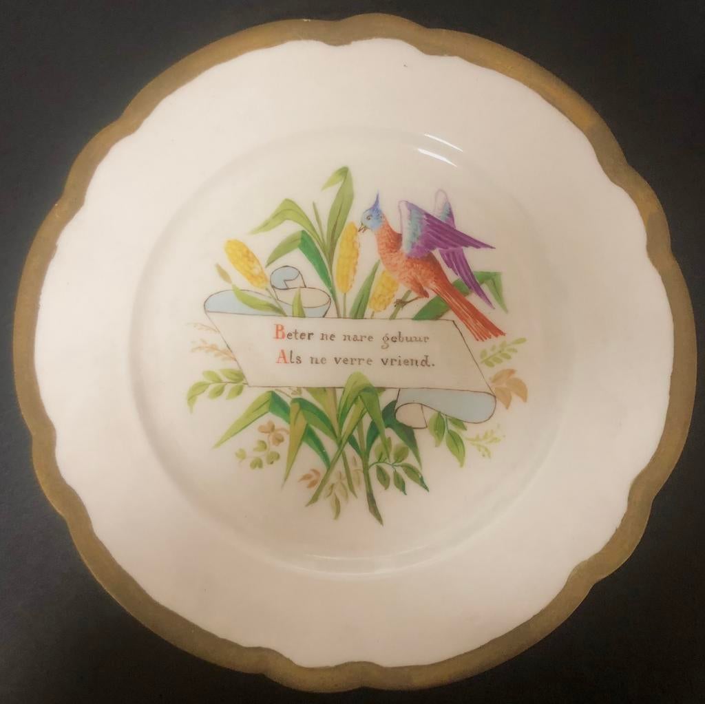 Ensemble d'assiettes flamandes anciennes, XIXe siècle, Enlèvement ou Envoi