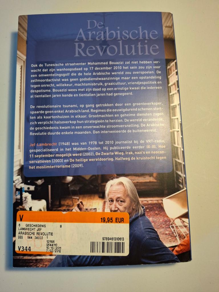 Jef Lambrecht - De Arabische revolutie, Ophalen of Verzenden, Zo goed als nieuw, Jef Lambrecht