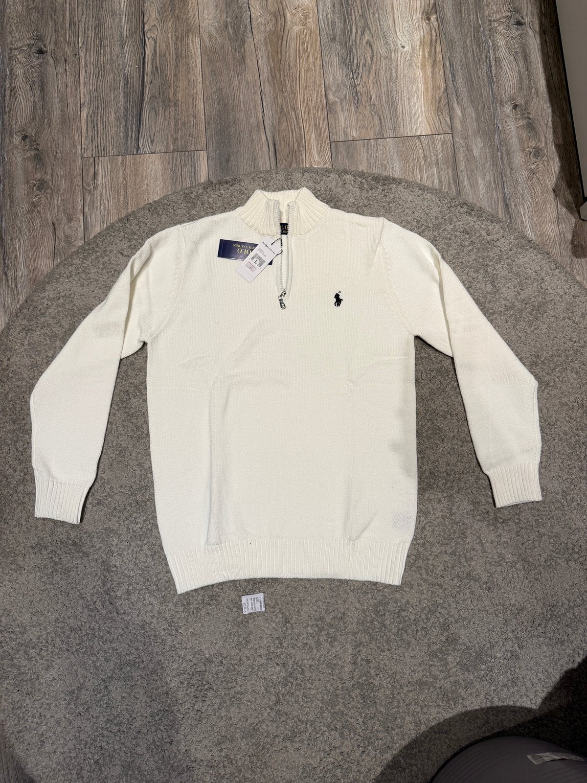 Ralph lauren zip up, Ophalen of Verzenden, Nieuw, Maat 52/54 (L), Wit