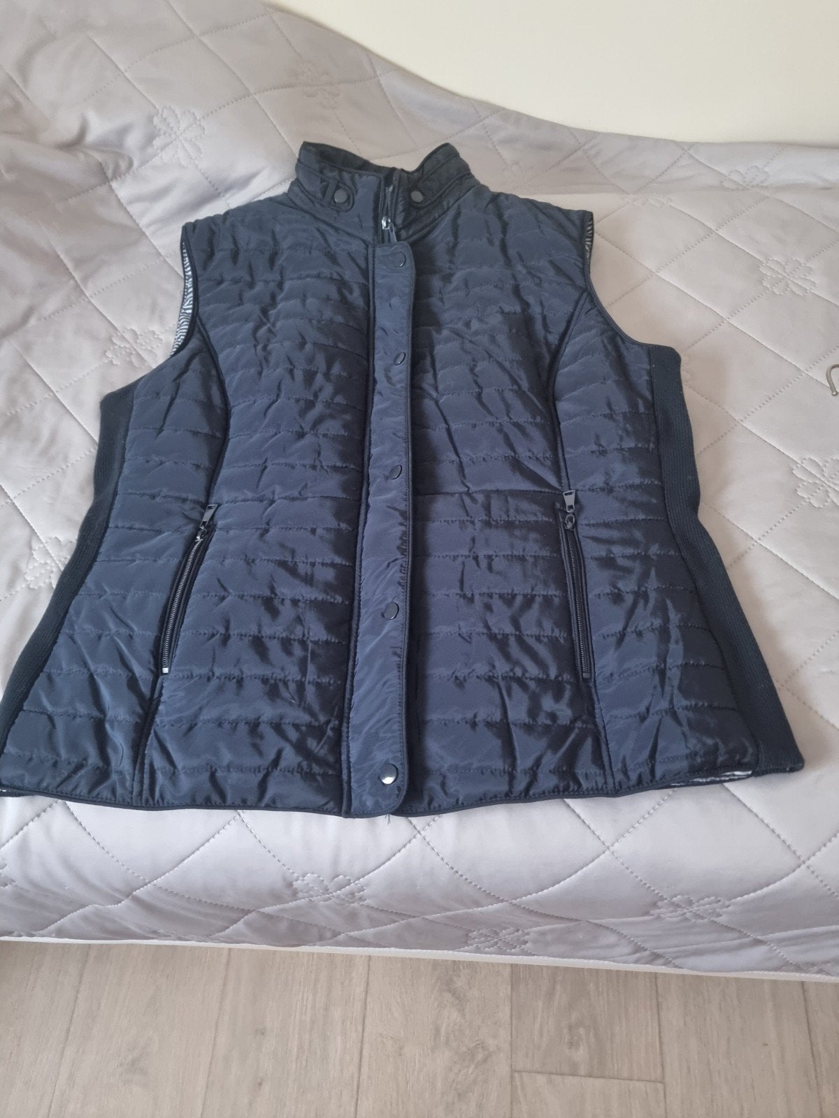 Unisex donkerblauwe gewatteerde bodywarmer – maat 3XL – me, Kleding | Dames, Grote Maten, Ophalen of Verzenden, Blauw