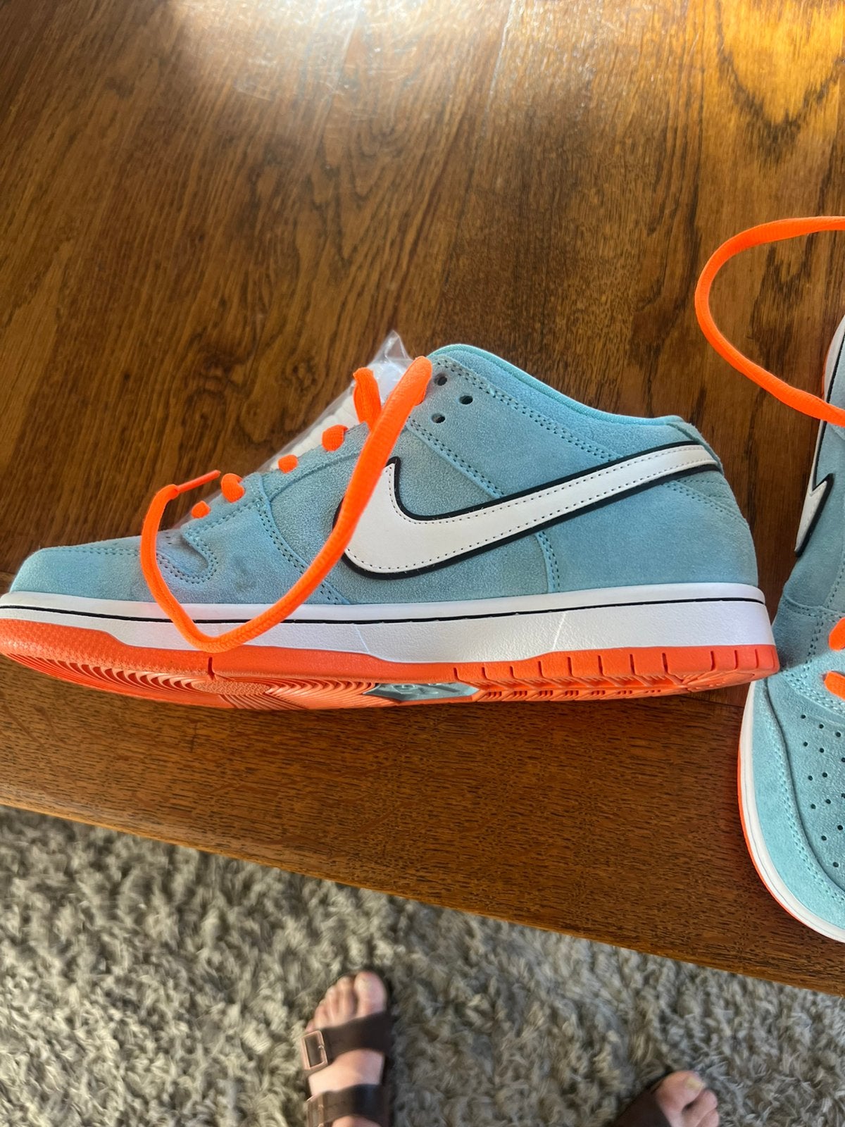 SB Dunk Low “Club 58 Gulf” (BQ6817-401). De lich58”-label op, Sports & Fitness, Course, Jogging & Athlétisme, Neuf, Autres sports