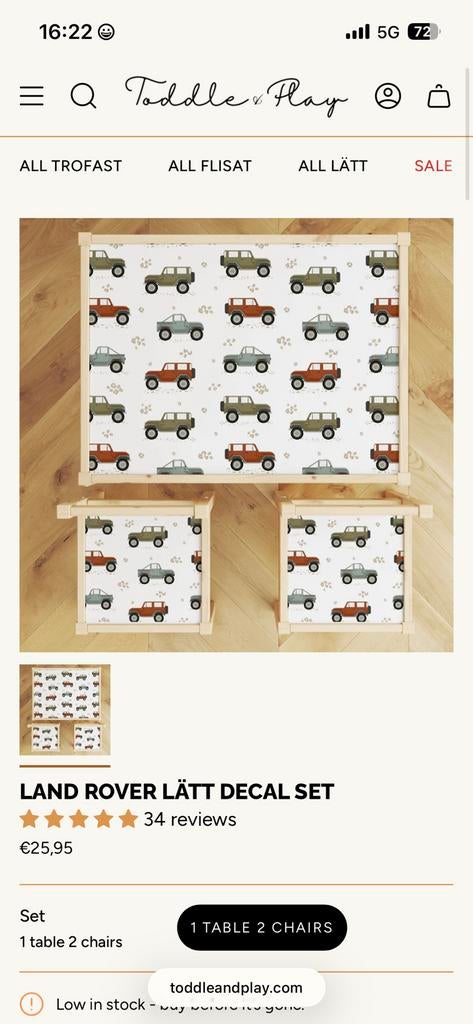 Autocollants en vinyle Toddle & Play pour meubles Ikea, Enlèvement ou Envoi, Neuf, Autres types