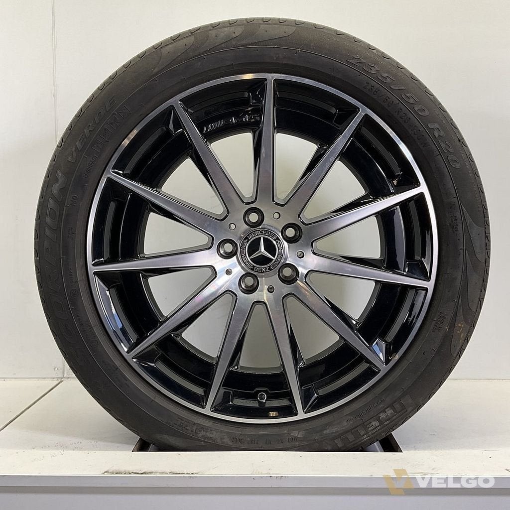 MERCEDES EQC BREEDSET VELGEN + ZOMERBANDEN 20 INCH, Auto-onderdelen, Gebruikt, 255 mm, -, -