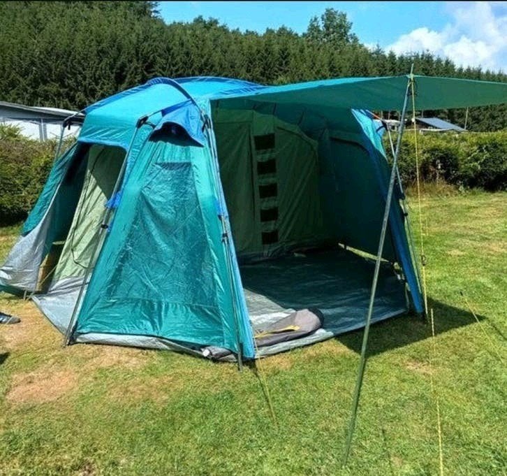 Tente familiale Tente familiale en parfait état, Caravanes & Camping, Enlèvement ou Envoi, Comme neuf, Jusqu'à 6
