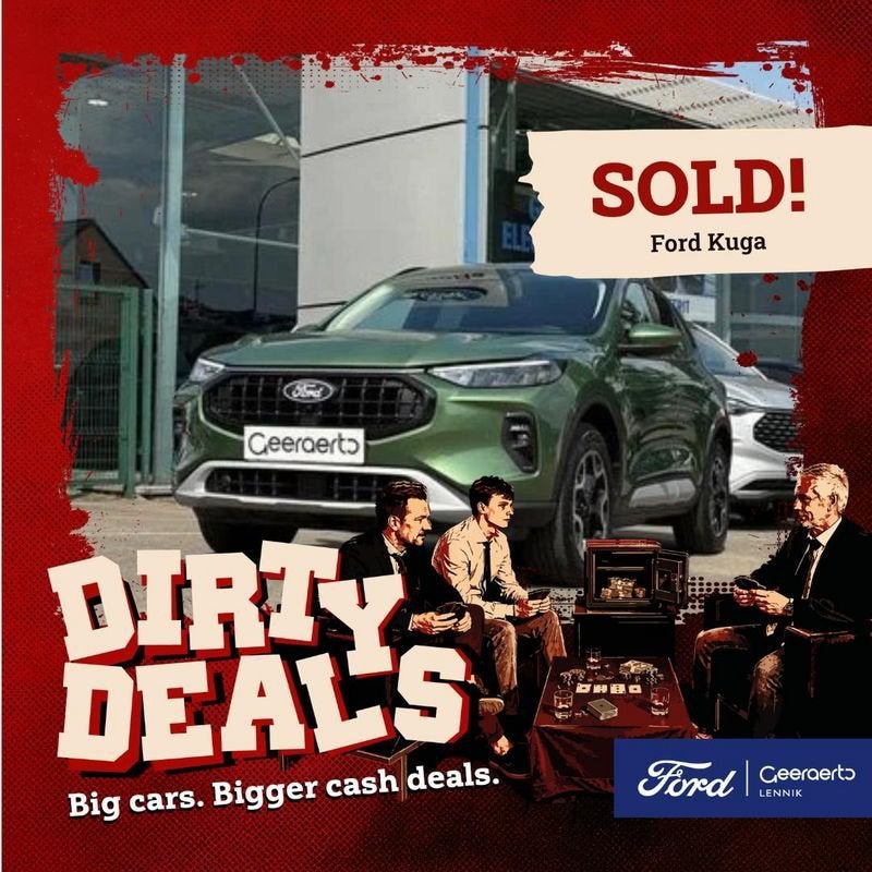 Ford Kuga, Auto's, Stof, Gebruikt, Zwart, 5 zetels