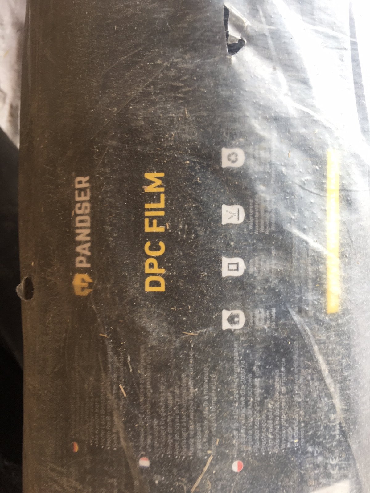 DPC folie 1m breed - vochtkeringsfolie - waterkering, Ophalen, Nieuw