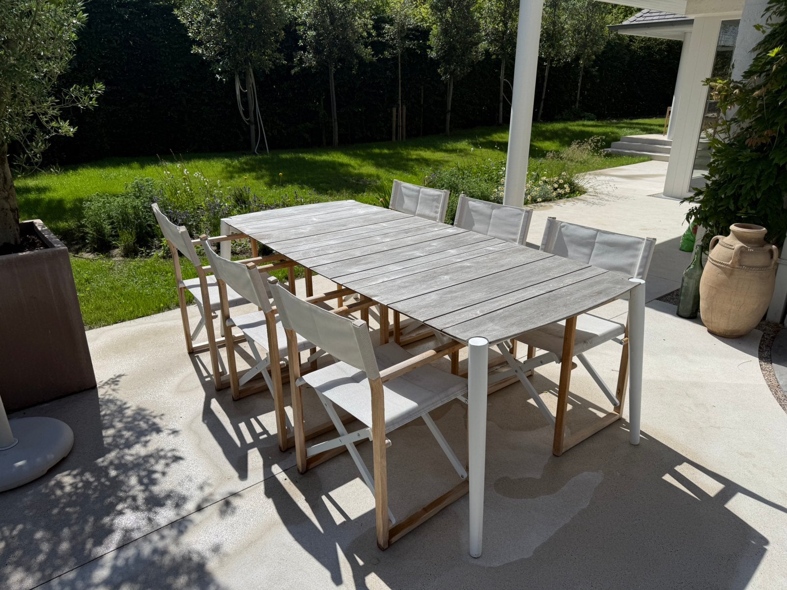 Diphano Icon teak tuintafel als nieuw, Ophalen, Zo goed als nieuw