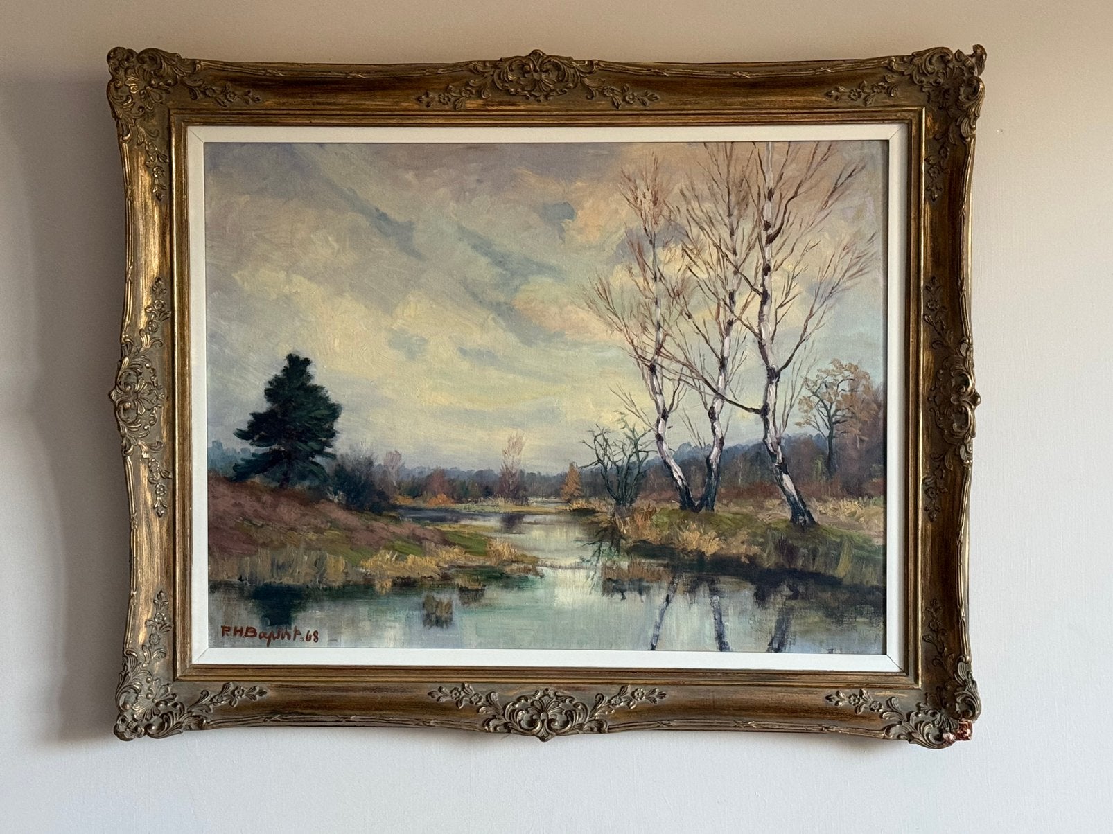 Peintures de paysages, Antiquités & Art, Signé, Peinture à l'huile, Paysage, Enlèvement