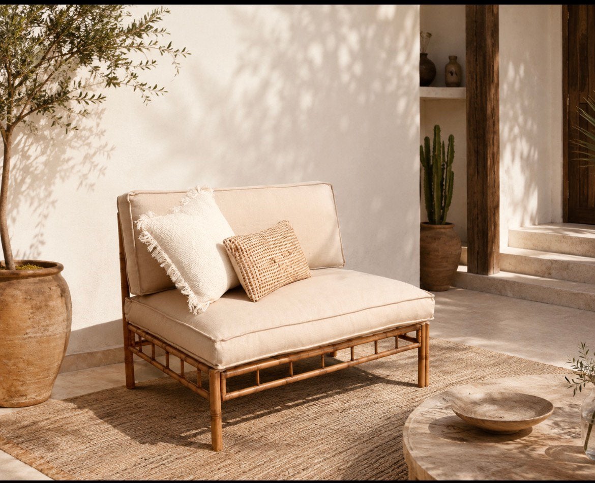 Lounge zetel Bohemian 1m20, Enlèvement, Utilisé
