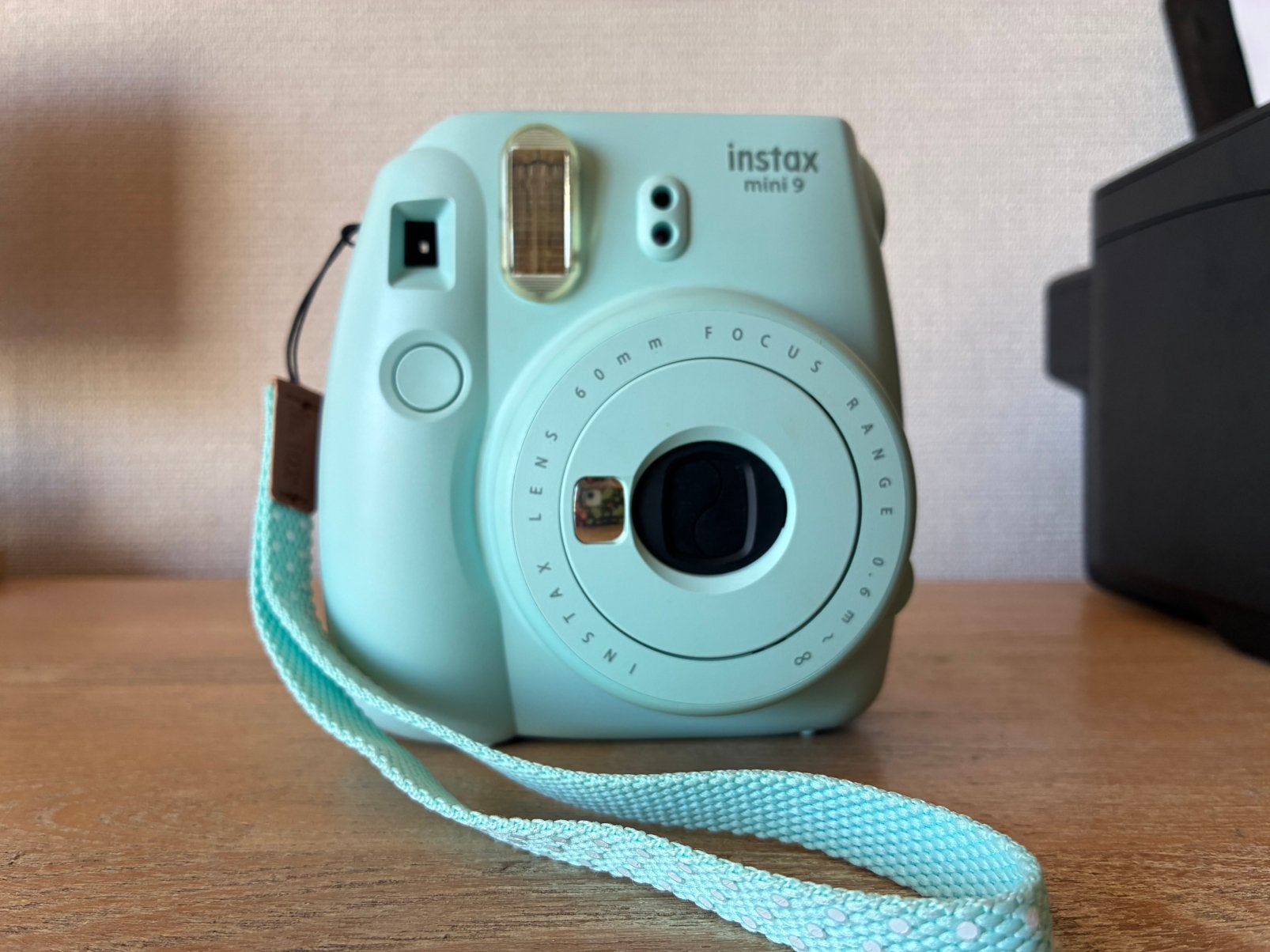 Instax Mini 9 – blauw + blauw tasje, Audio, Tv en Foto, Fotocamera's Analoog, Ophalen of Verzenden, Zo goed als nieuw