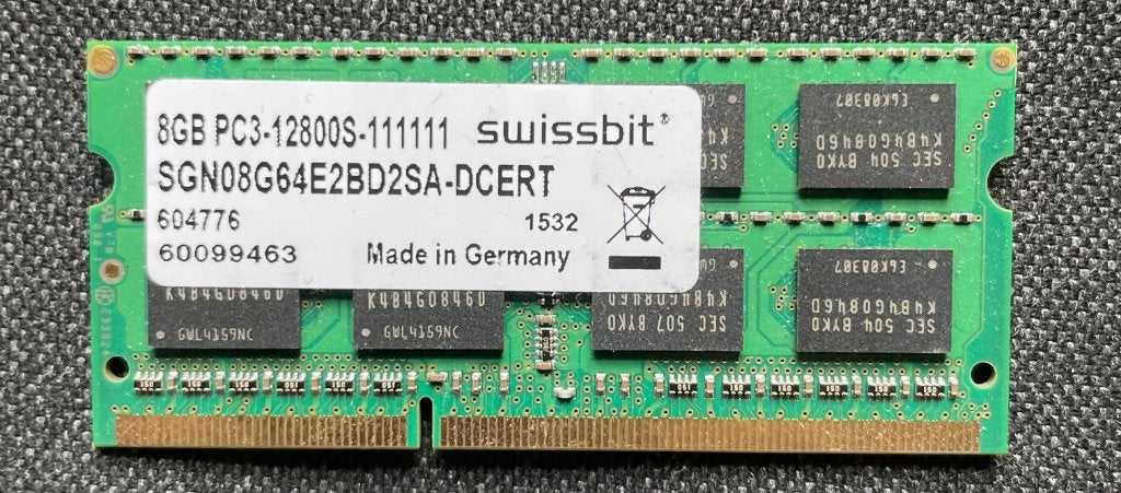 SODIMM DDR3 - 8GB - PC3-12800, Computers en Software, RAM geheugen, 8 GB, Refurbished, DDR3, Ophalen of Verzenden