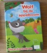 Peuter dieren karton boekje.wolf bij de appelboom, Ophalen of Verzenden, Zo goed als nieuw