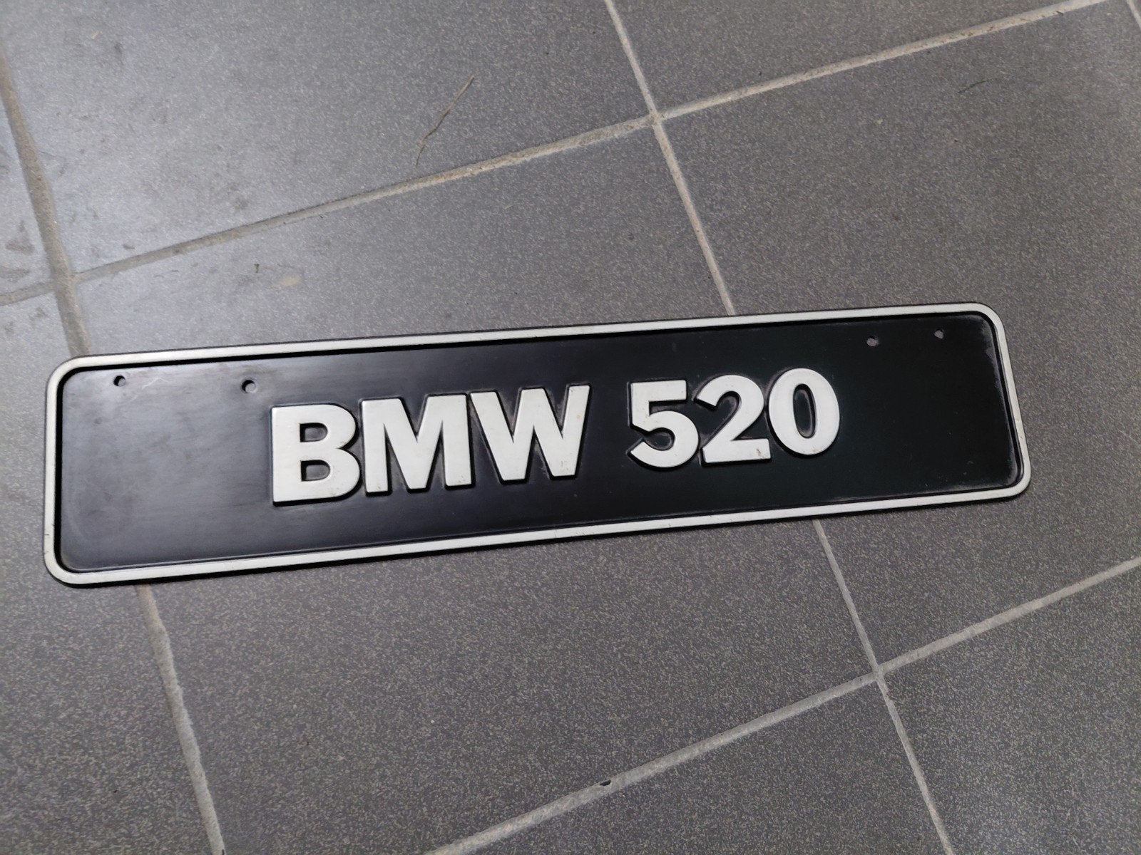Garageplaat BMW 520,origineel, Ophalen, BMW