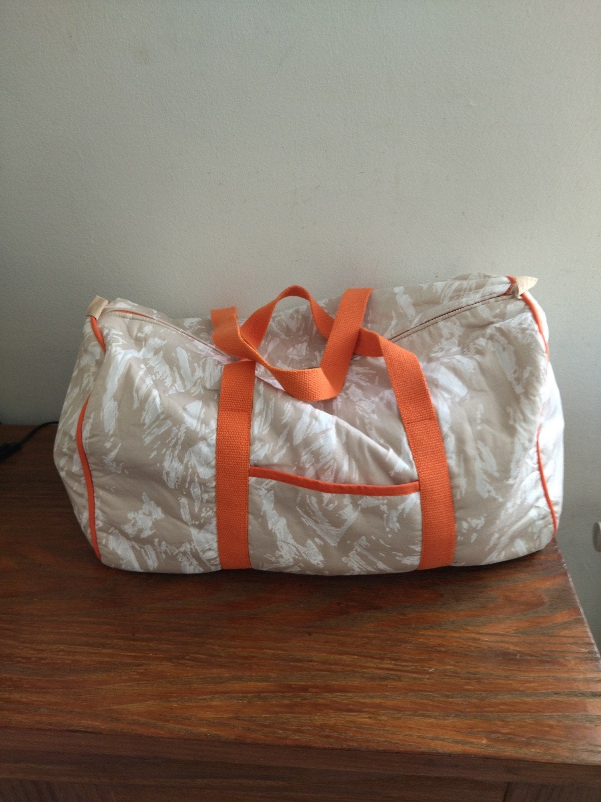 Handgemaakte reis- of weekendtas, Ophalen of Verzenden, Nieuw, Wit, 40 tot 60 cm