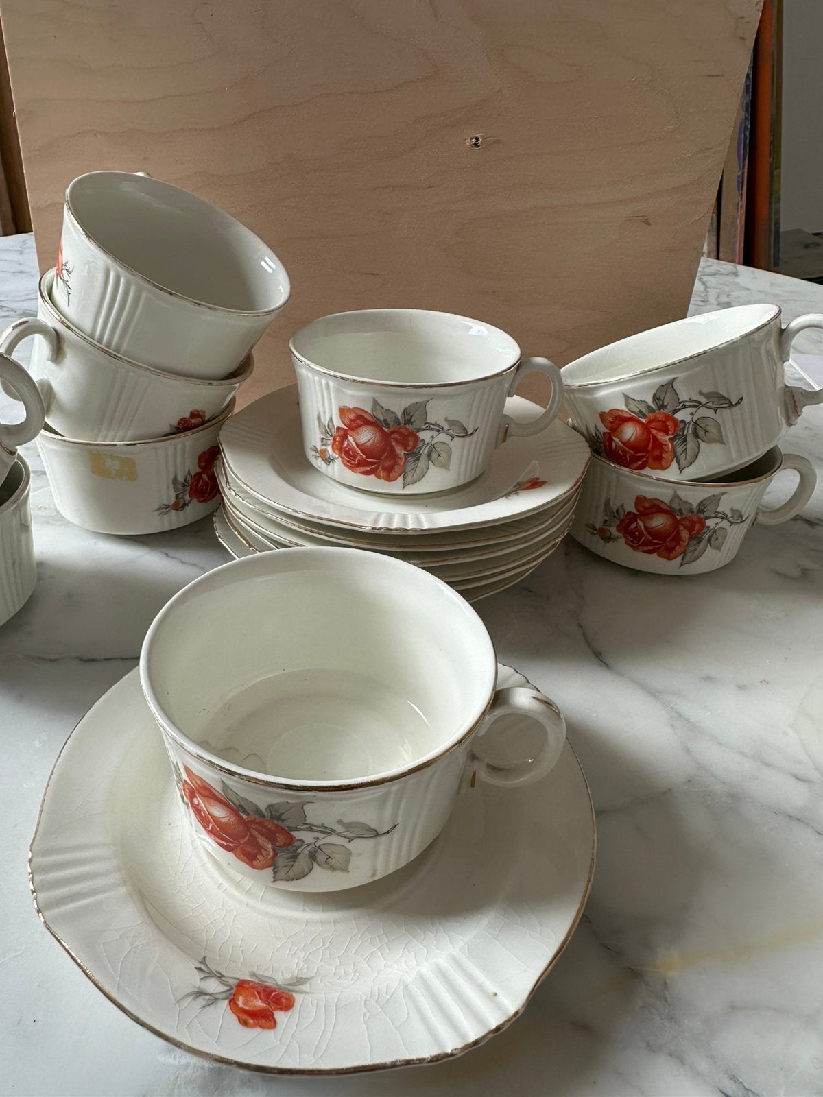 antiek koffieservice, Enlèvement