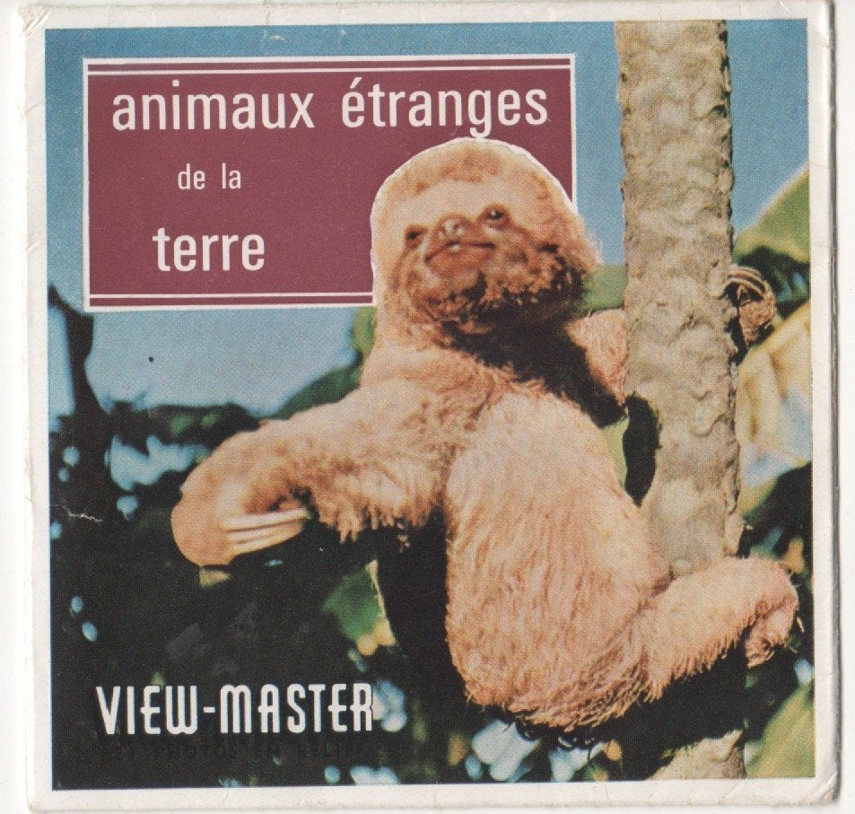View-master Animaux étranges de la terre B 615 FR, Enlèvement ou Envoi
